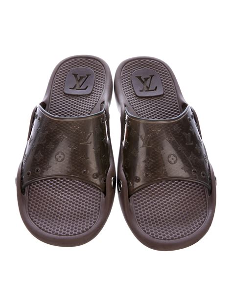 louis vuitton men's slippers for sale|Louis Vuitton inspired house slippers.